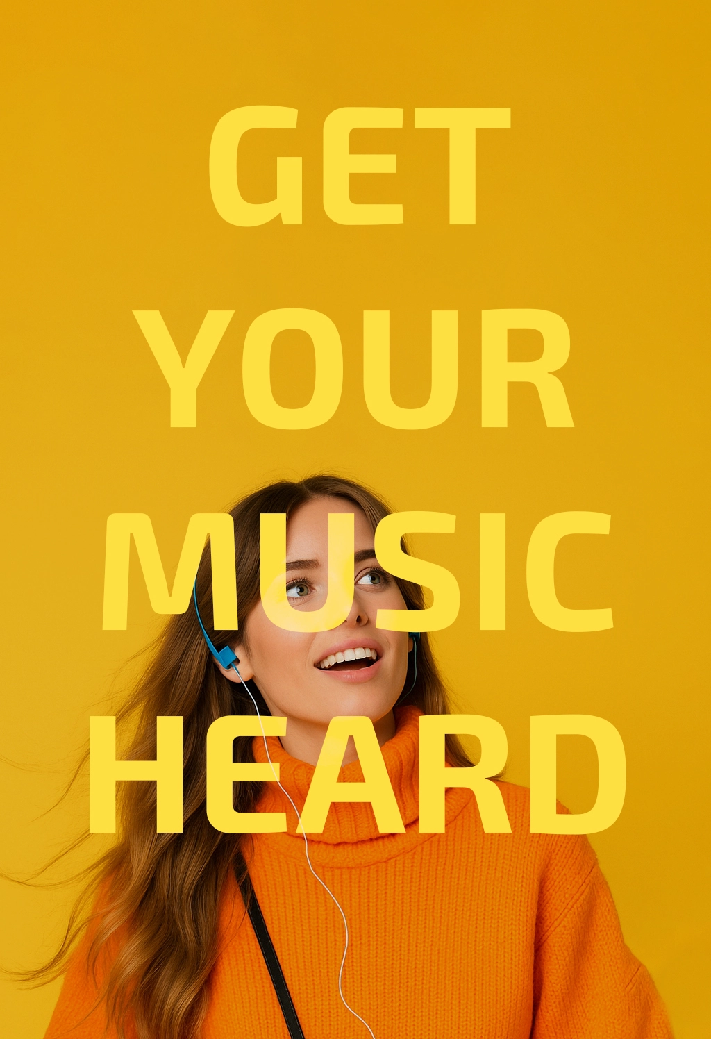 Picture of a womand with a record in her hand, red background